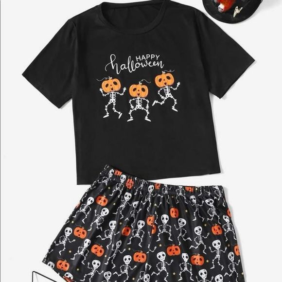 Halloween theme PJ set. - Picture 1 of 15
